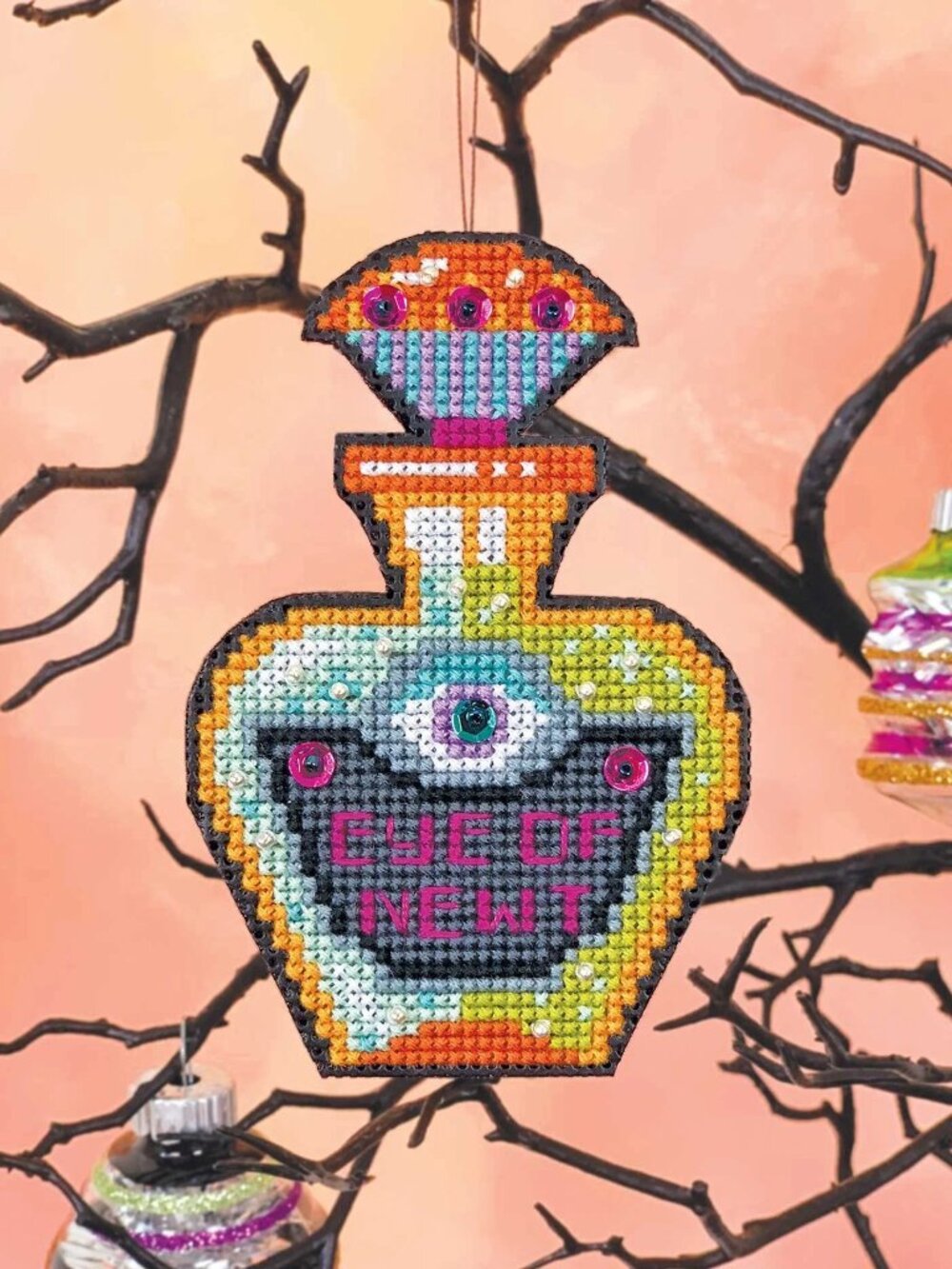 Satsuma Street Eye of Next Cross Stitch Ornament Kit NEW Halloween Spooky DIY